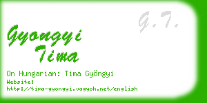 gyongyi tima business card